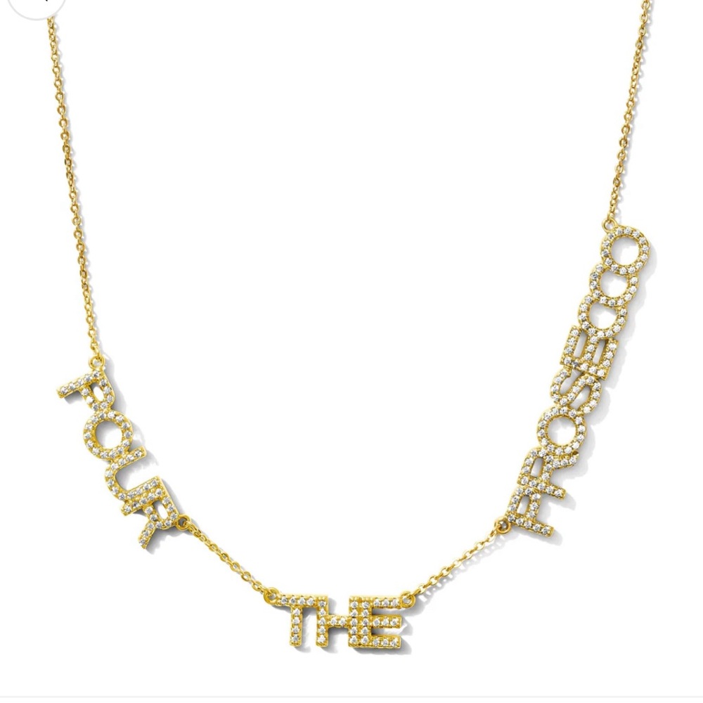Zaxie‎ by Stephanie Taylor Gold Tone Statement Necklace BNWT